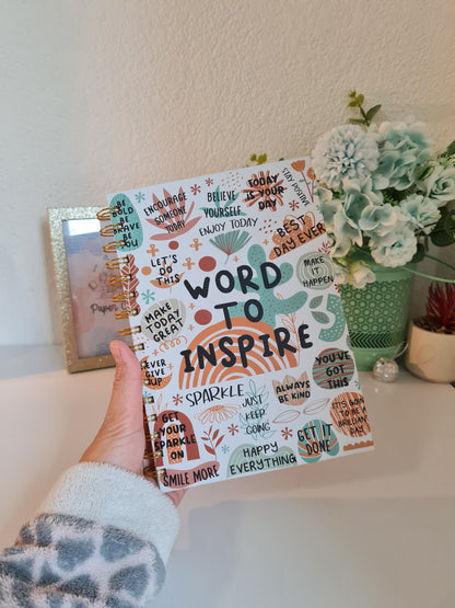 Carnet Mot pour inspirer