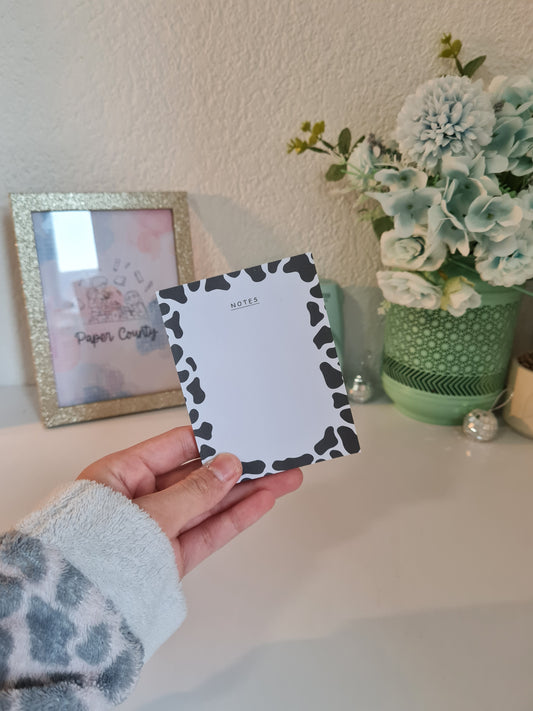 Black Pattern Memo Pad