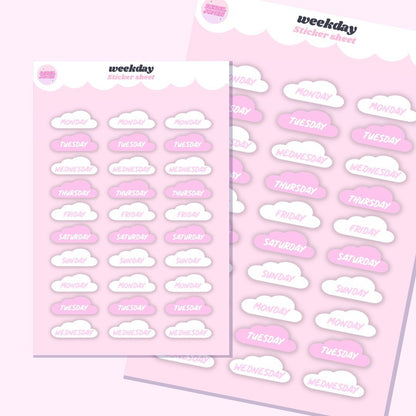 Weekday Sticker Sheet - RDJ