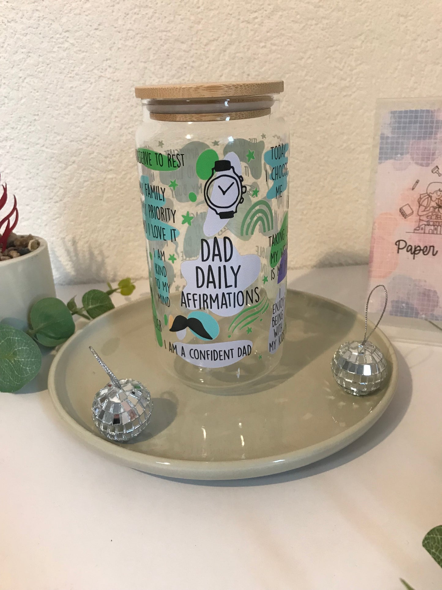 Tasse d'affirmations quotidiennes pour papa