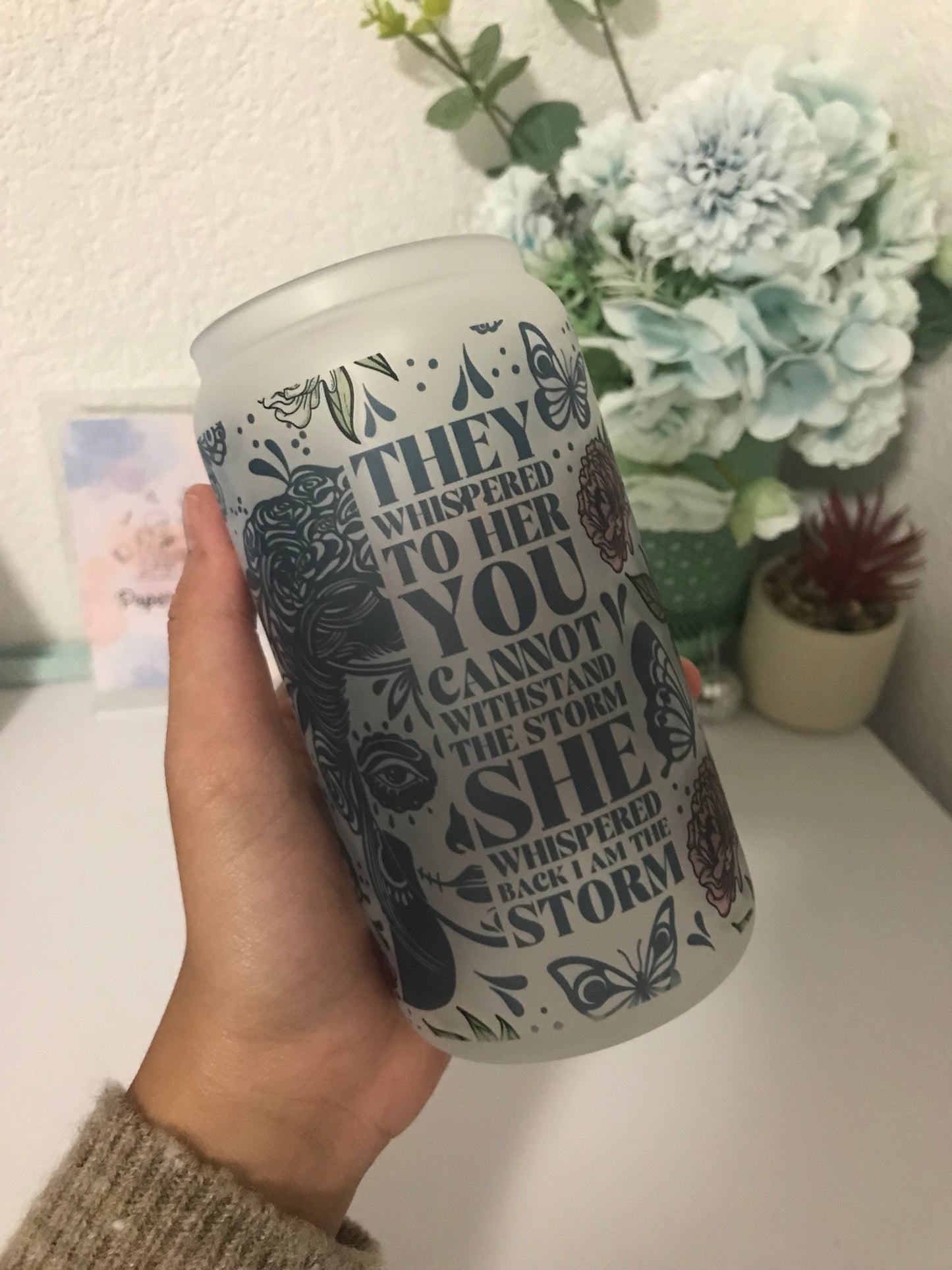 Personalized Frosted Cup with Sublimation Design