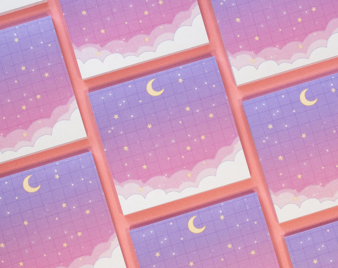 Starry Clouds Sticky Notes