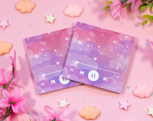 Sunset Music Player Sticky Notes