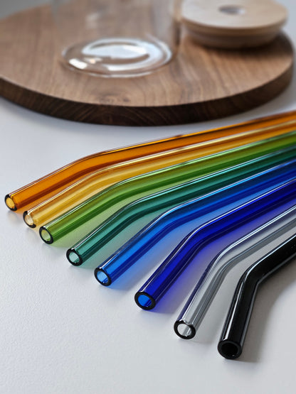 Paille en Verre en Couleurs