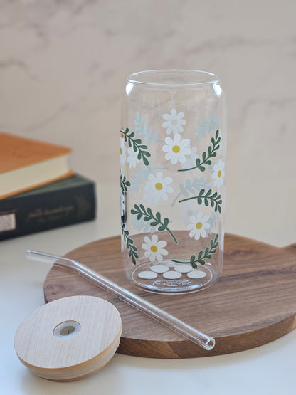 Tasse Marguerite et Plante Palmier Aroïde