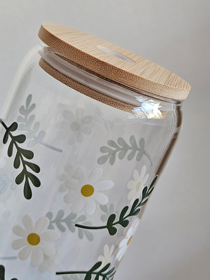 Tasse Marguerite et Plante Palmier Aroïde