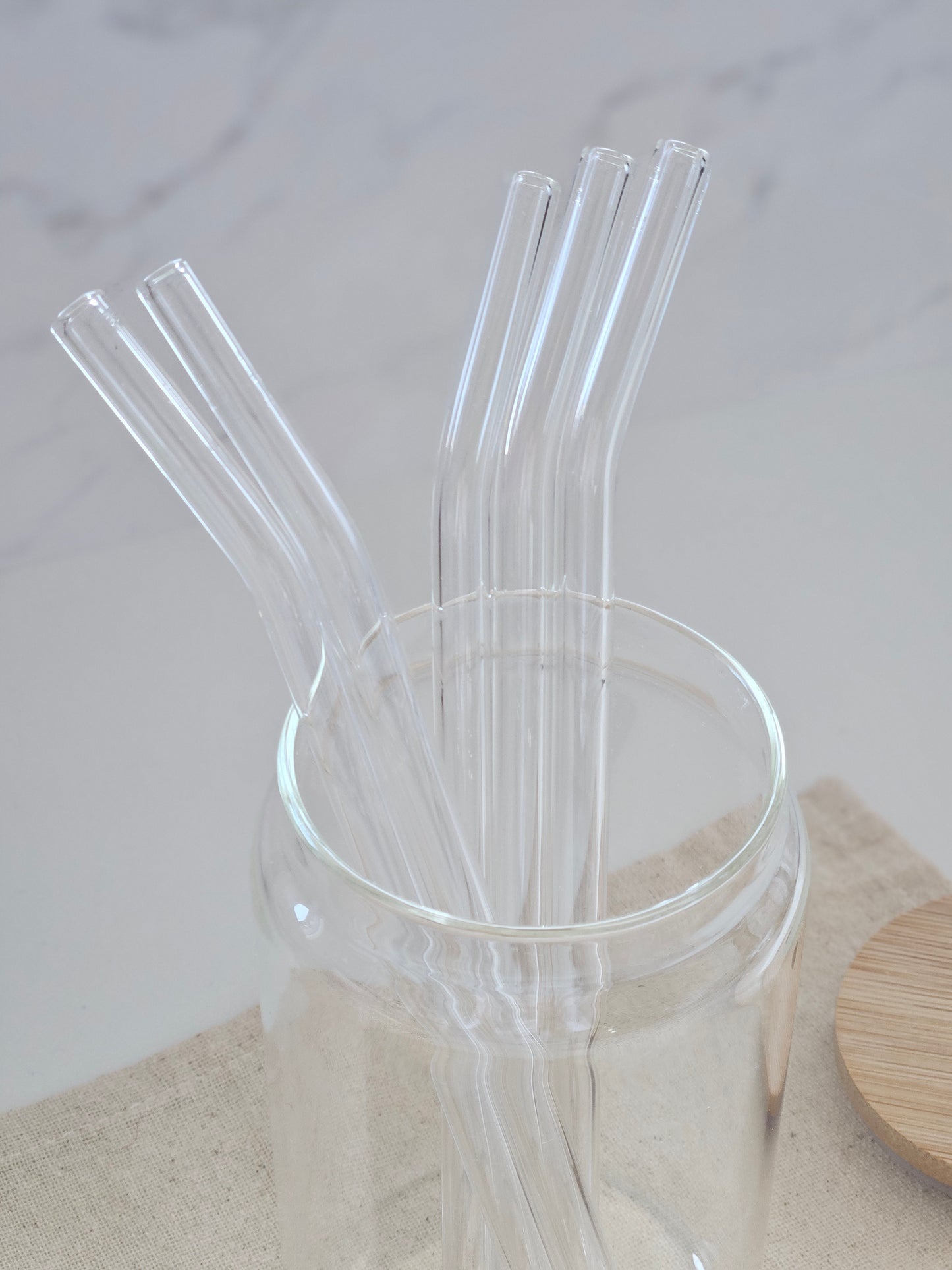 Clear Glass Straw