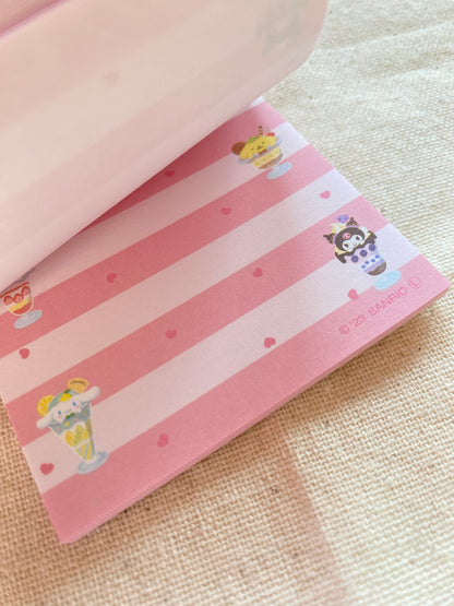 Sanrio Characters Parfait Mini Memo Pad