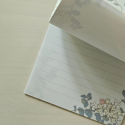 Japanese Flowers Writing Paper Designs