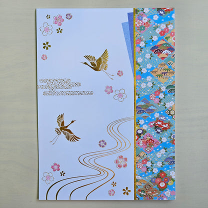 Japanese Style Notepad Cranes