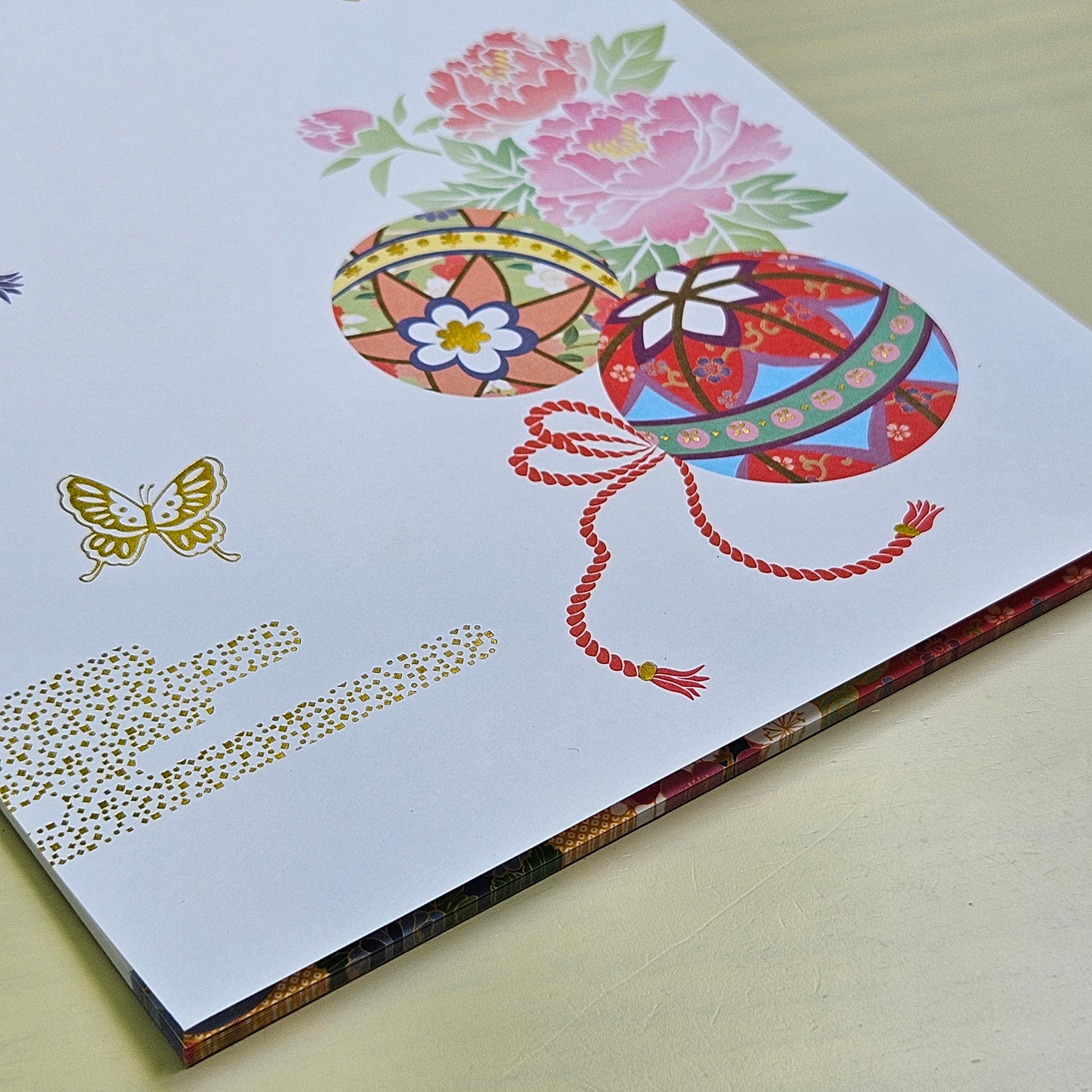 Japanesed Style Notepad Temari Design