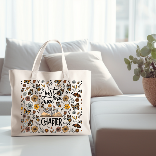 Just One More Chapter Tote Bag