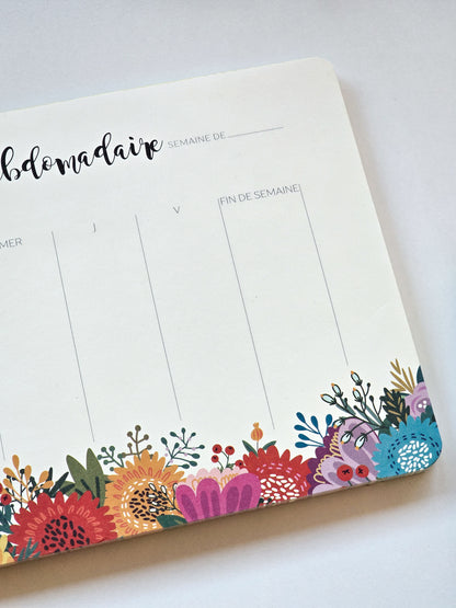 Liste Hebdomadaire Planner Pad