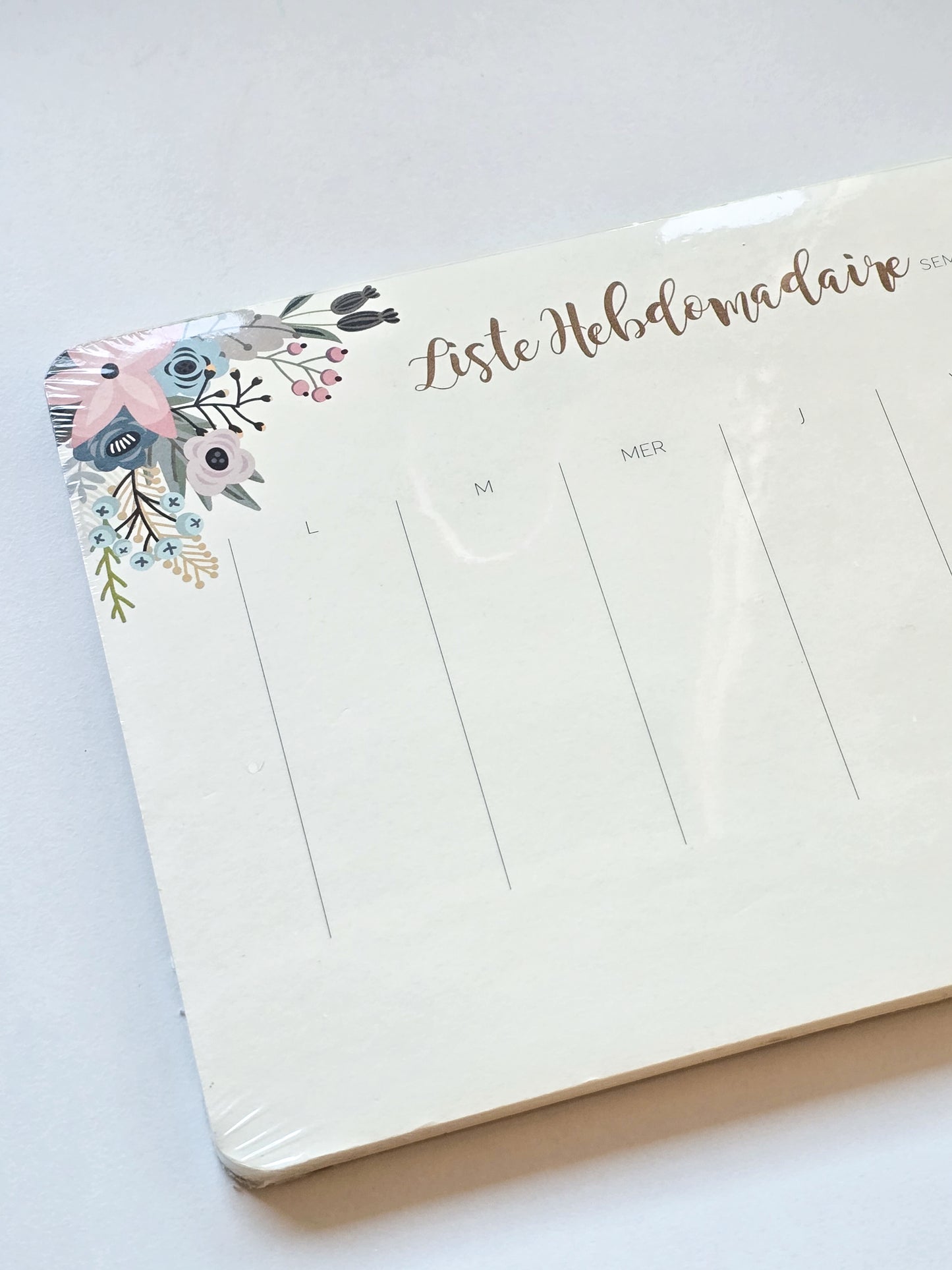 Liste Hebdomadaire Planner Pad