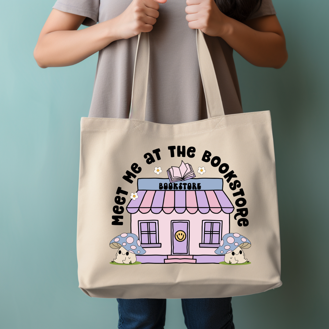 Meet Me at The Bookstore Tote Bag