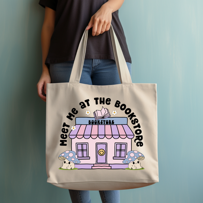 Meet Me at The Bookstore Tote Bag