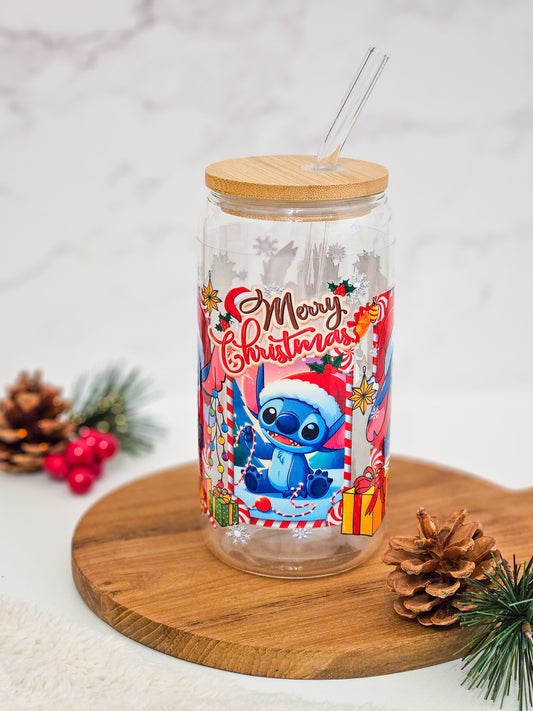 Merry Christmas Stitch Cup