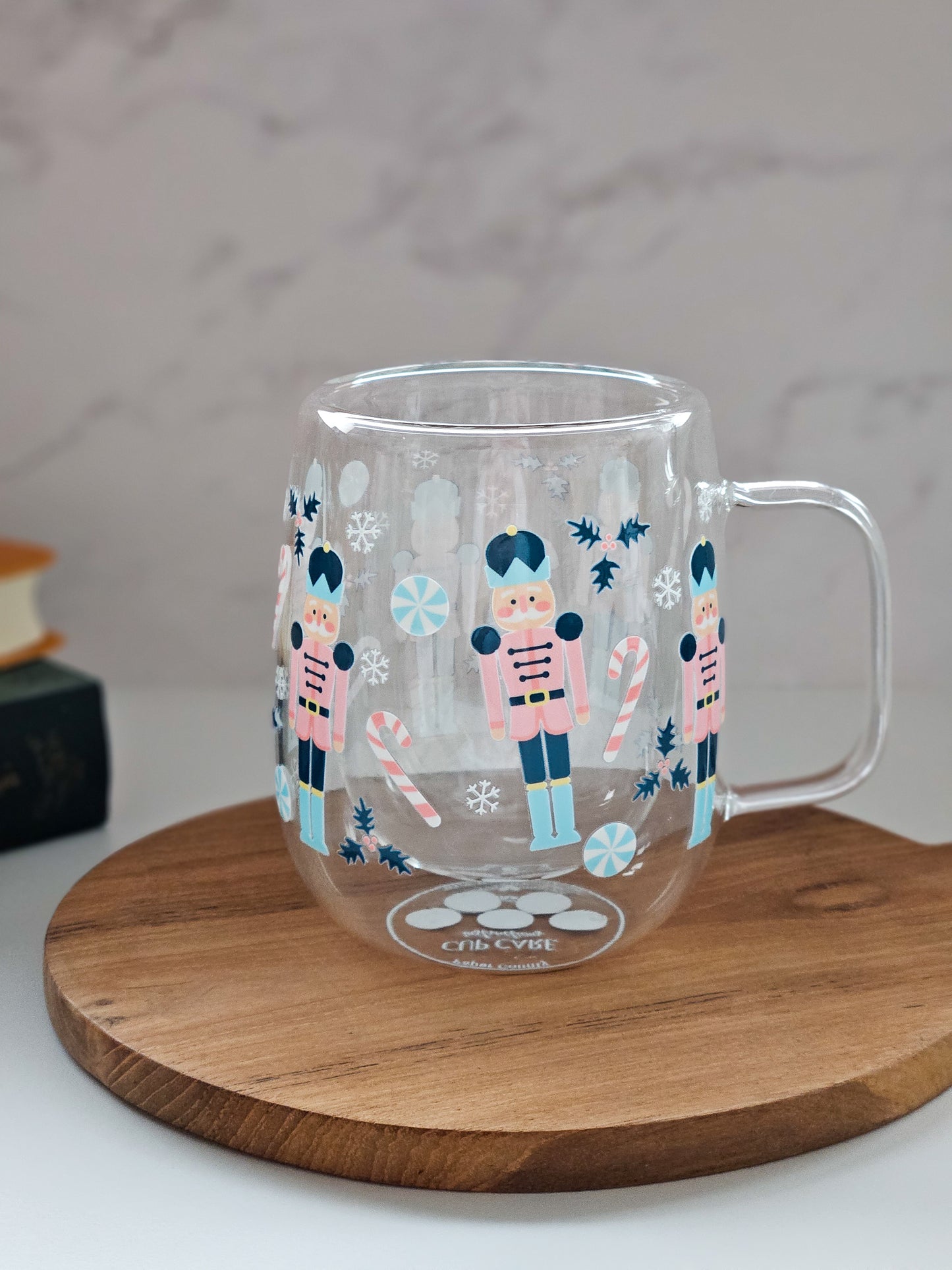 Limited Quantity: Nutcracker Double-Walled Glass Mug