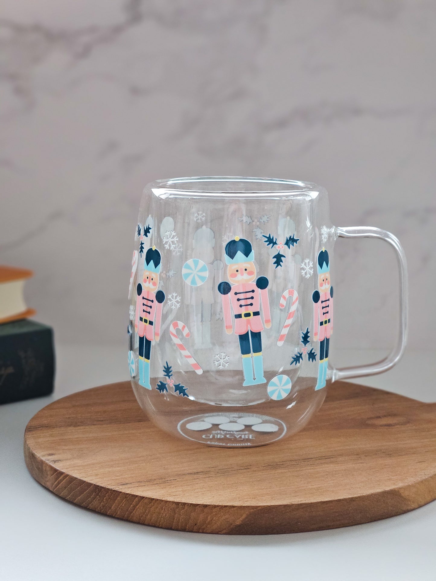 Limited Quantity: Nutcracker Double-Walled Glass Mug