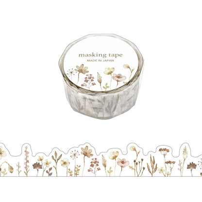 Palette Masking Tape - Die-Cut Brown Floral