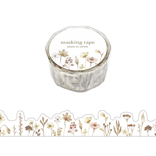 Palette Masking Tape - Die-Cut Brown Floral