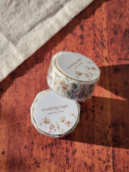 Palette Masking Tape - Die-Cut Brown Floral