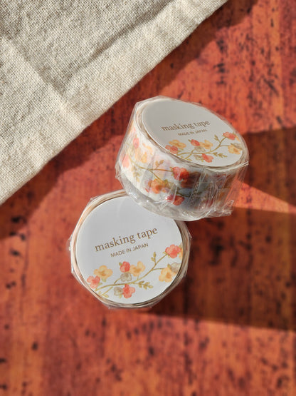 Palette Masking Tape - Die-Cut Orange Floral