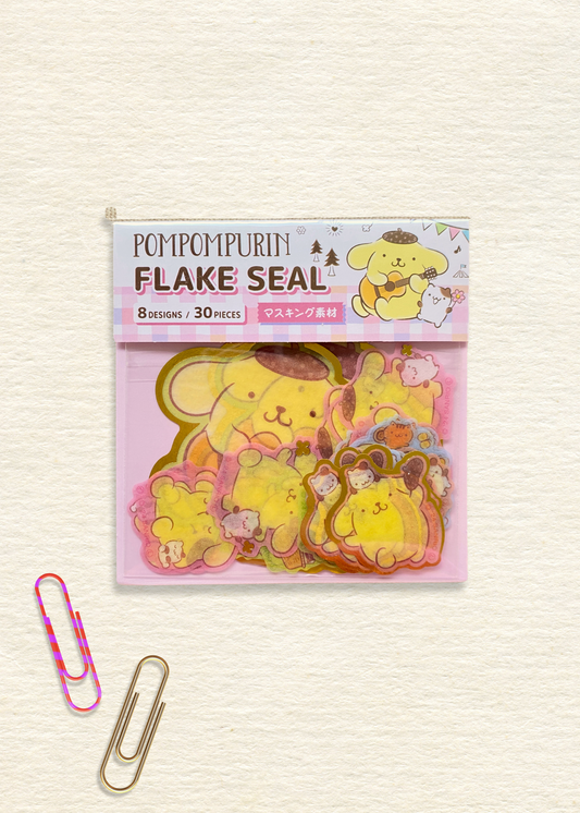 Pompompurin Flake Stickers