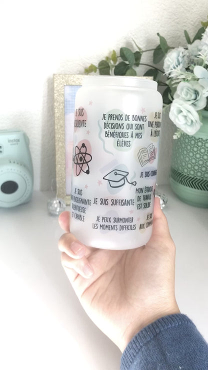 Tasse d'Affirmations Quotidiennes pour les Enseignantes - Style Sublimation