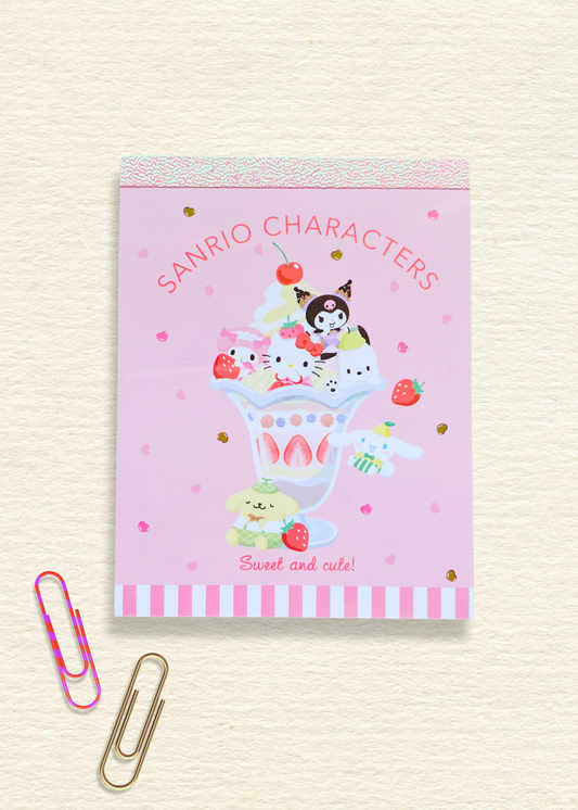 Sanrio Characters Parfait Mini Memo Pad