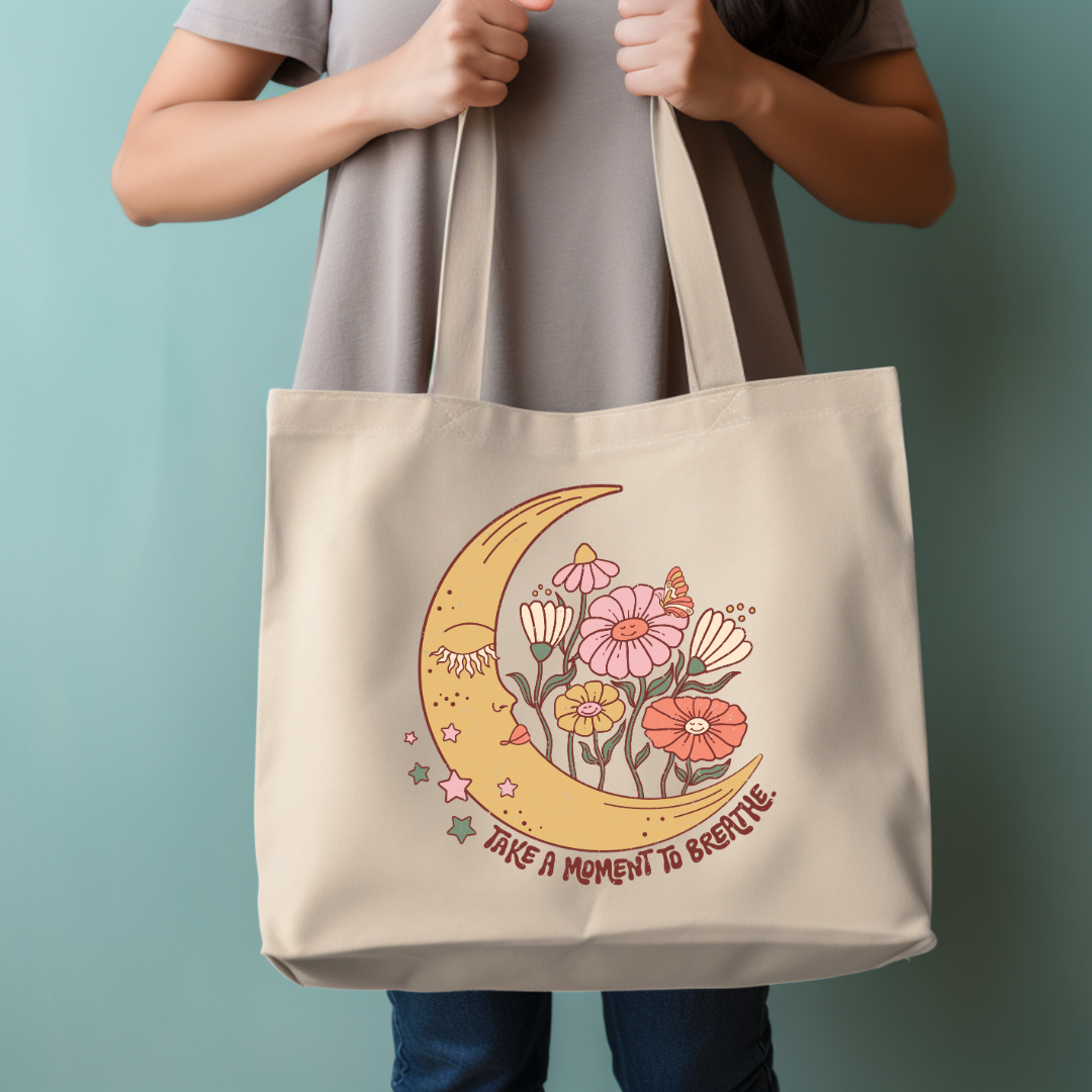 Take a Moment to Breathe Tote Bag