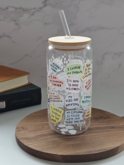 Teacher Daily Affirmations Fun Cup