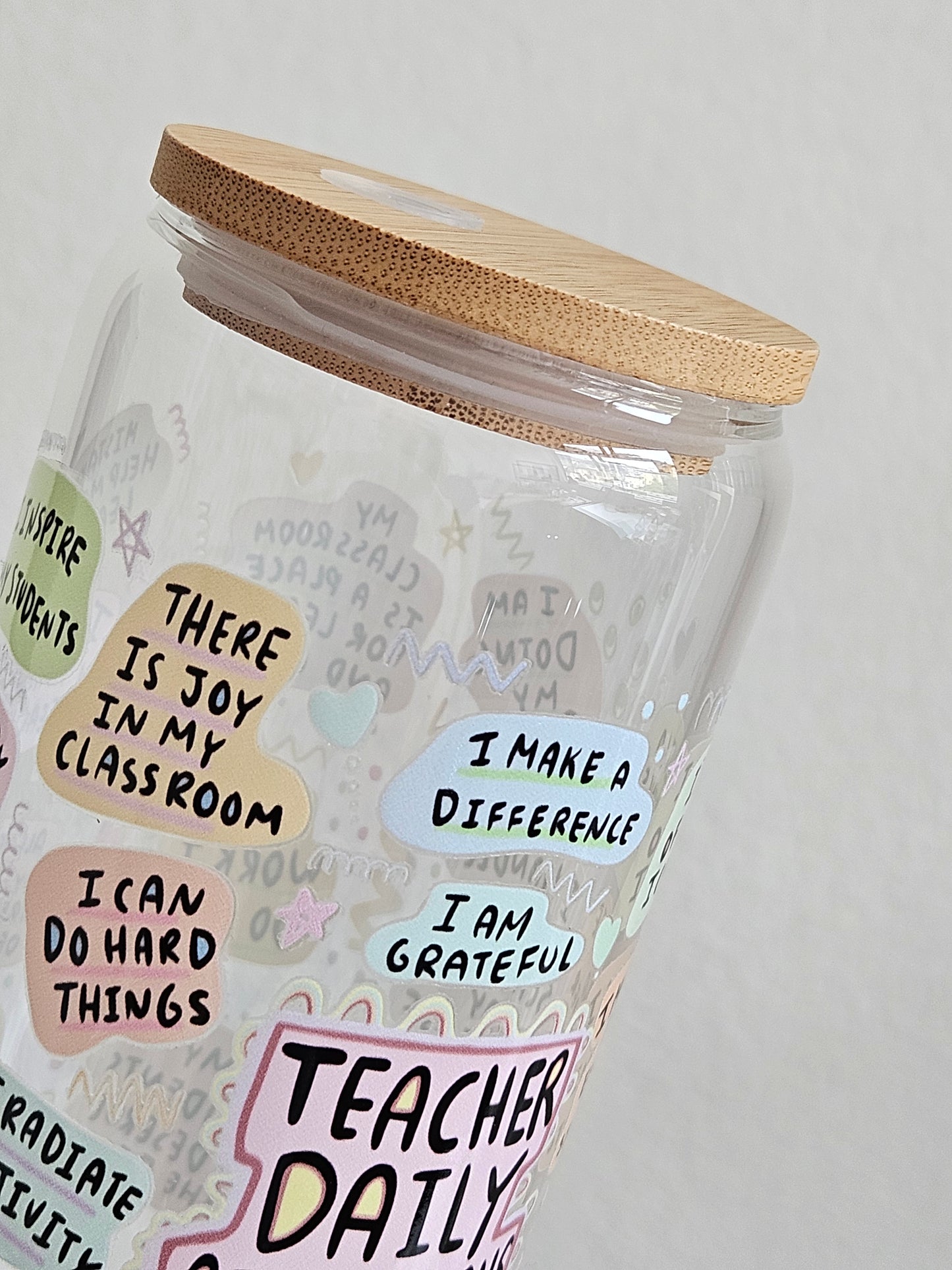 Teacher Daily Affirmations Fun Cup