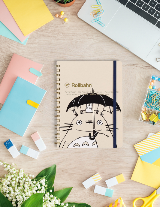 My Neighbor Totoro Rollbahn Spiral Notebook (Beige)