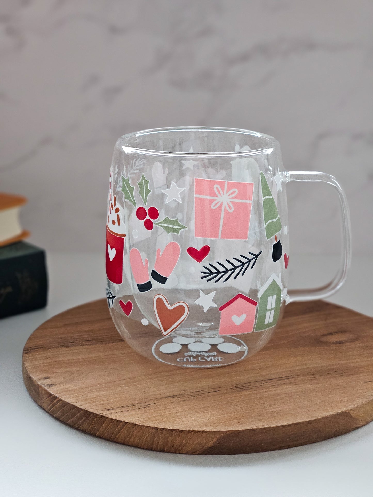 Limited Quantity: Winter Vibe Double-Walled Glass Mug