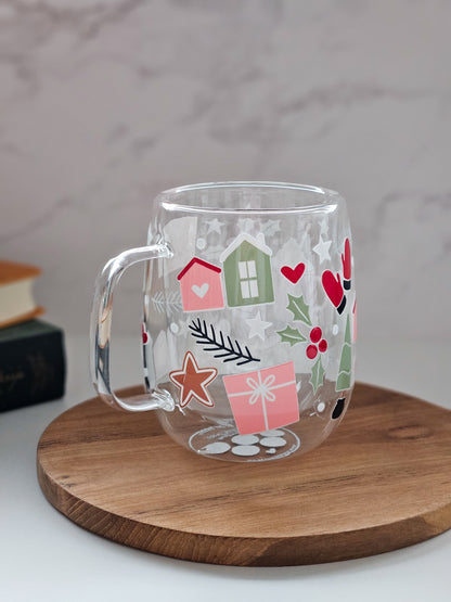 Limited Quantity: Winter Vibe Double-Walled Glass Mug